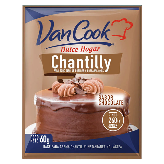 Chantilly chocolate van cook 60g