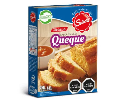 Queque sabor vainilla, premezcla