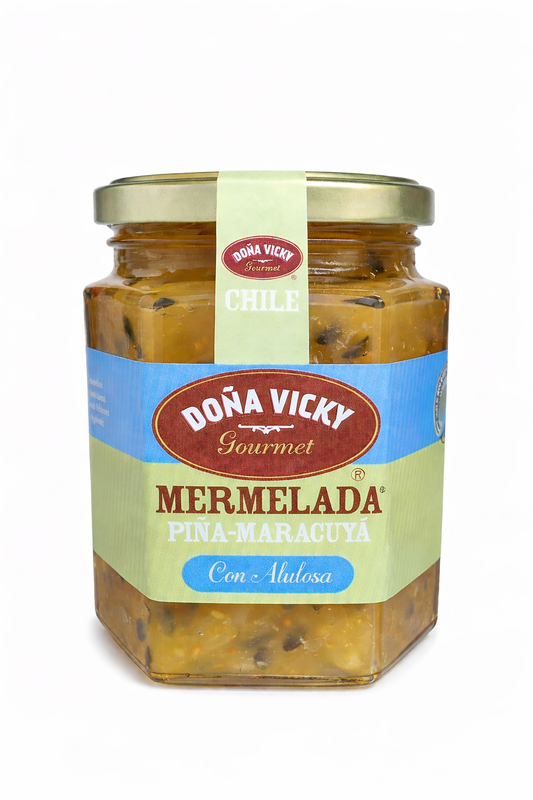 Mermelada gourmet piña maracuya 220g - Doña Vicky