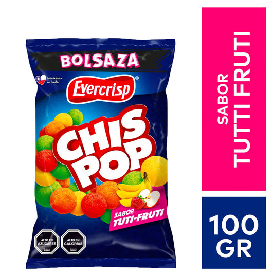 ChisPop evercrips sabor tuti-fruti - Chilena Cossas