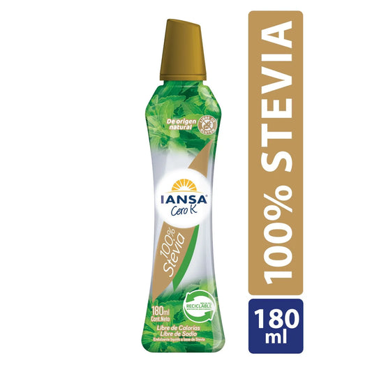 Stevia 100% Iansa cero k 180ml - Chilena Cossas