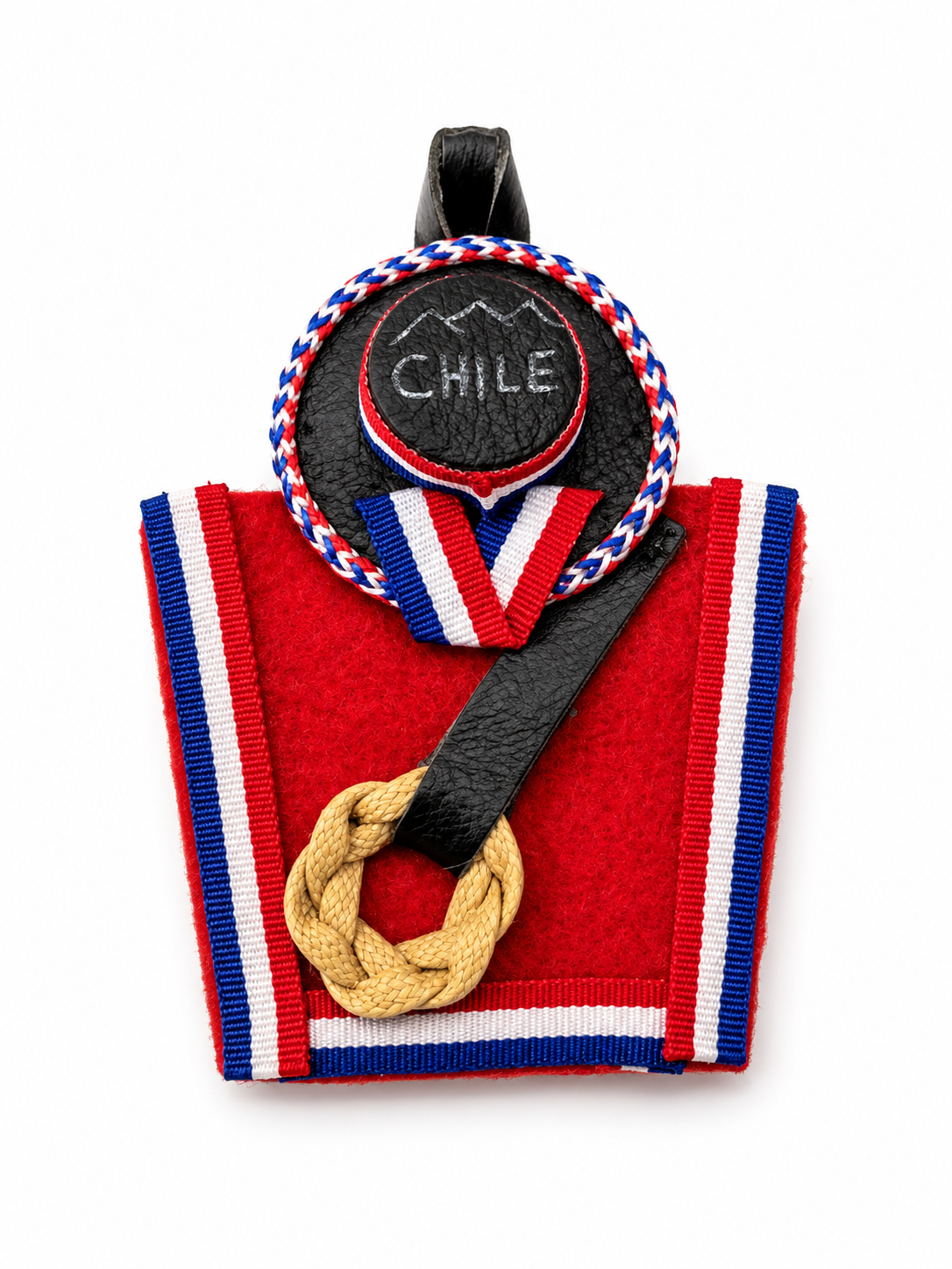 Adorno de Huaso Chileno Artesanal | Souvenir Típico de Chile para Colgar