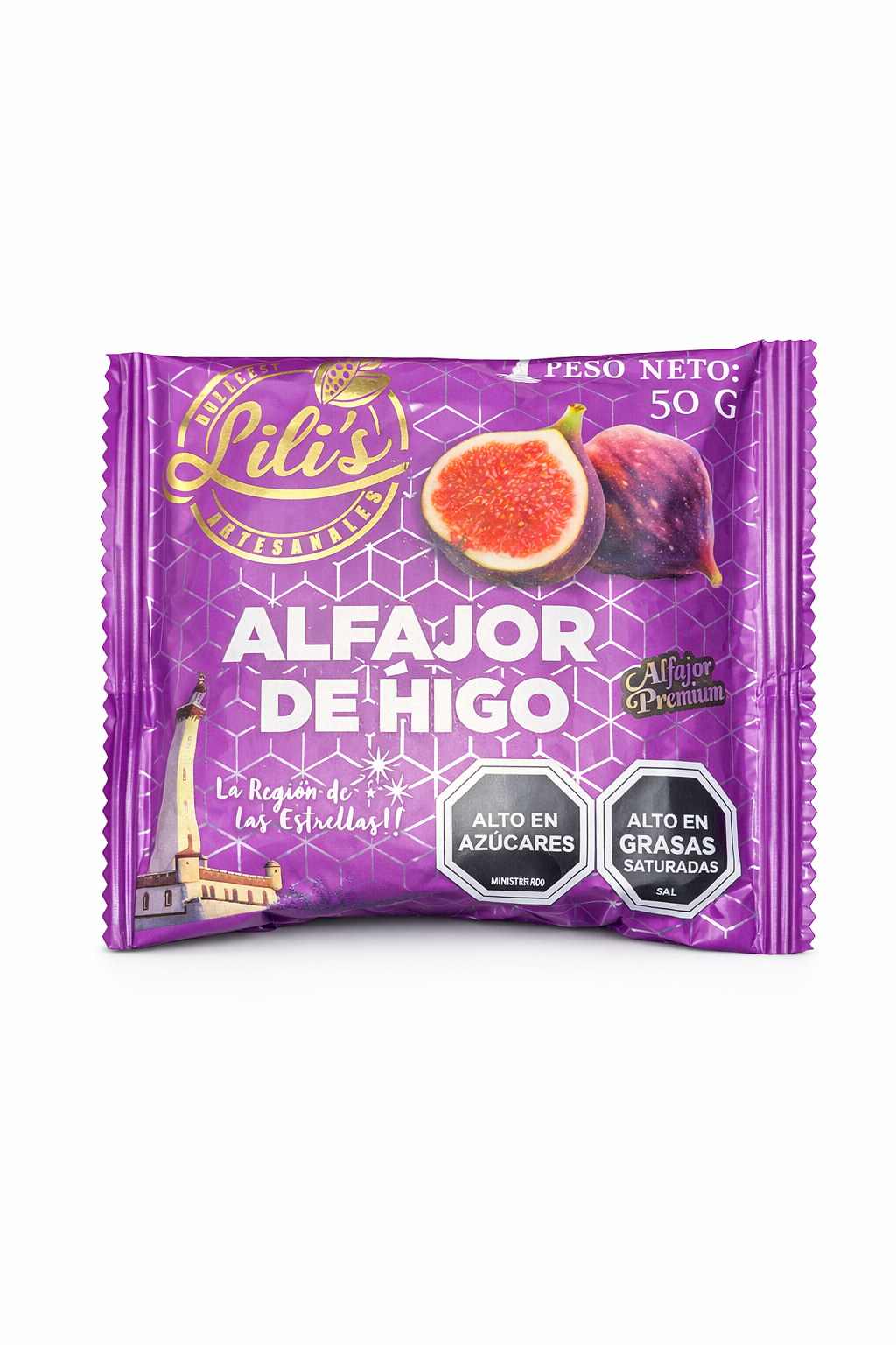 Alfajor de higo premium 50g Lilis - Chilena Cossas