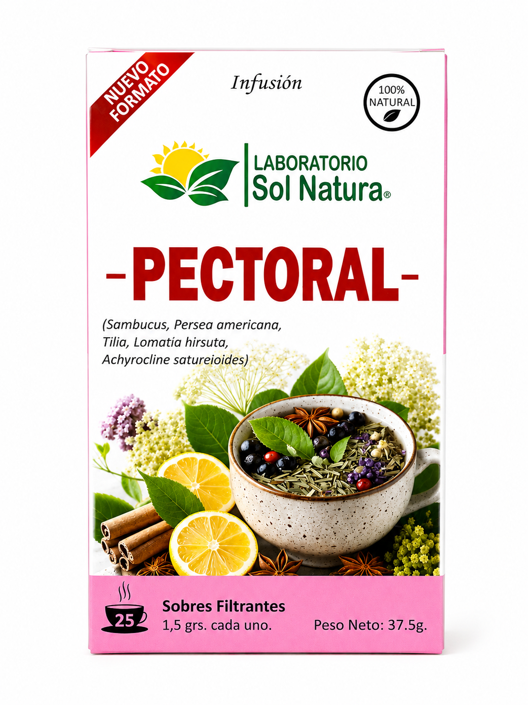 Te pectoral 25 bolsitas