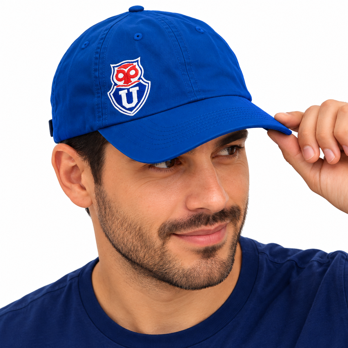 Gorro Jockey Universidad de Chile – Azul con Escudo Bordado
