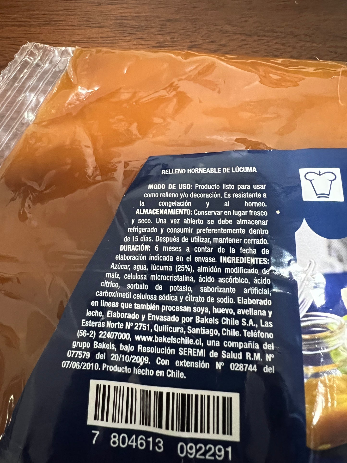 Relleno de lucuma 1 kilo- Bakels
