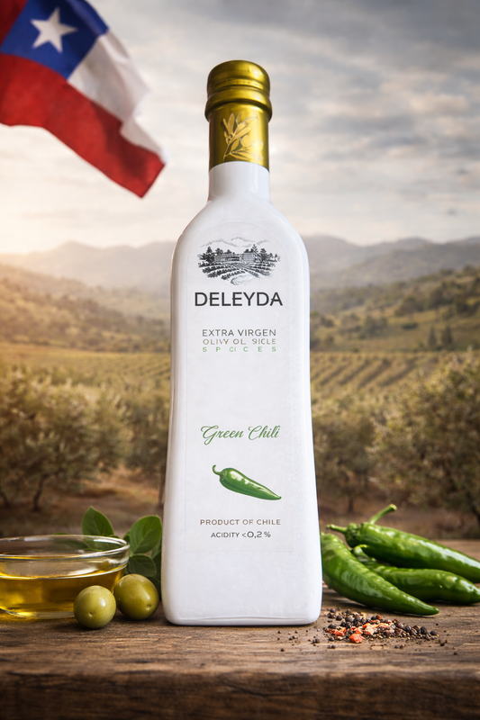 Aceite de Oliva Extra Virgen Deleyda Green Chili 250 ml – Aceite de Oliva Chileno Premium