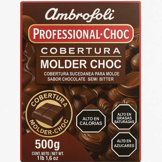 Cobertura ambrosoli semi bitter 500g