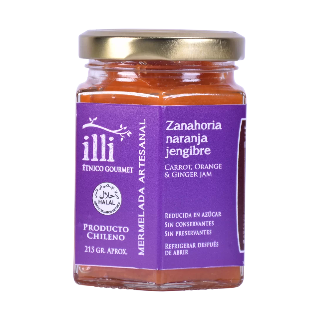 Mermelada de zanahoria, naranja y jengibre 215g