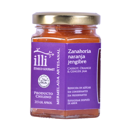 Mermelada de zanahoria, naranja y jengibre 215g