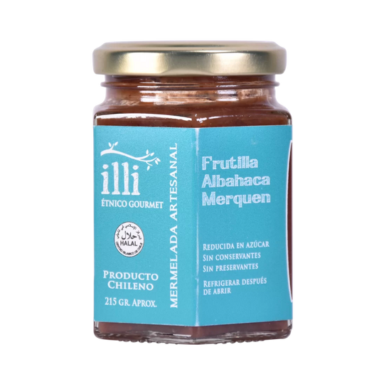 Mermelada de frutilla, albahaca y merquen 215g