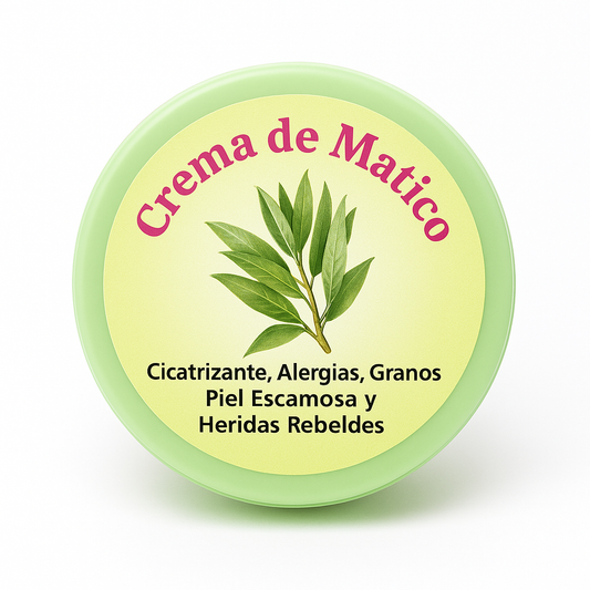 Crema de matico cicatrizante