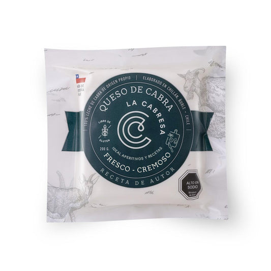 Queso de cabra fresco cremoso 200gr la Cabrera
