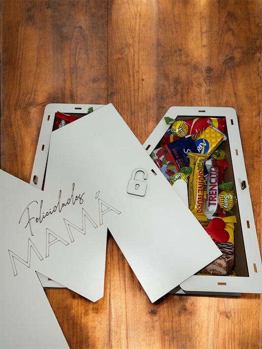 Caja en Forma de M para mamá