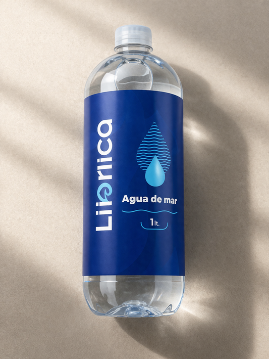 Agua de Mar Natural 1 Litro | Rica en Minerales | Uso Culinario y Nutricional