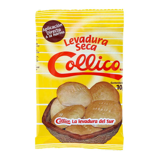 Levadura Seca Collico 10g – Levadura Instantánea para Panadería