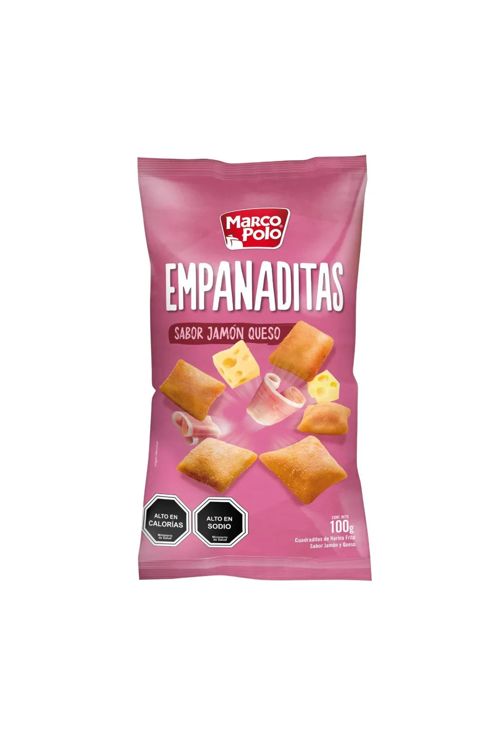 Bolsa de Empanaditas sabor jamón queso 100g snack Marco Polo