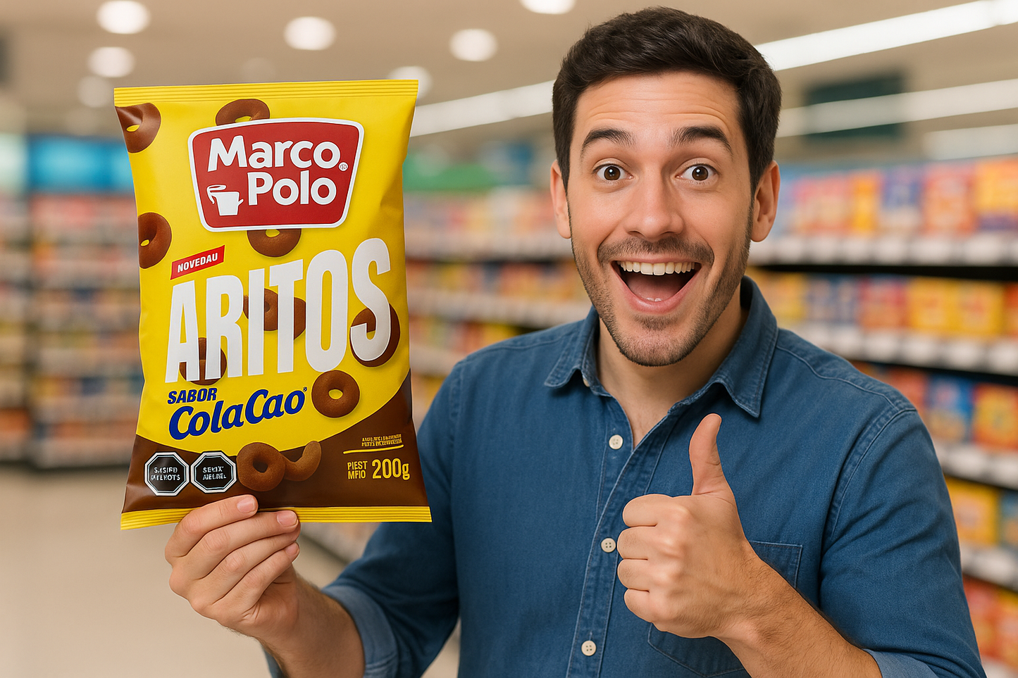 Aritos Marco Polo sabor ColaCao – 200g -