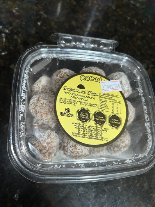 Cocadas artesanales 20 unidades