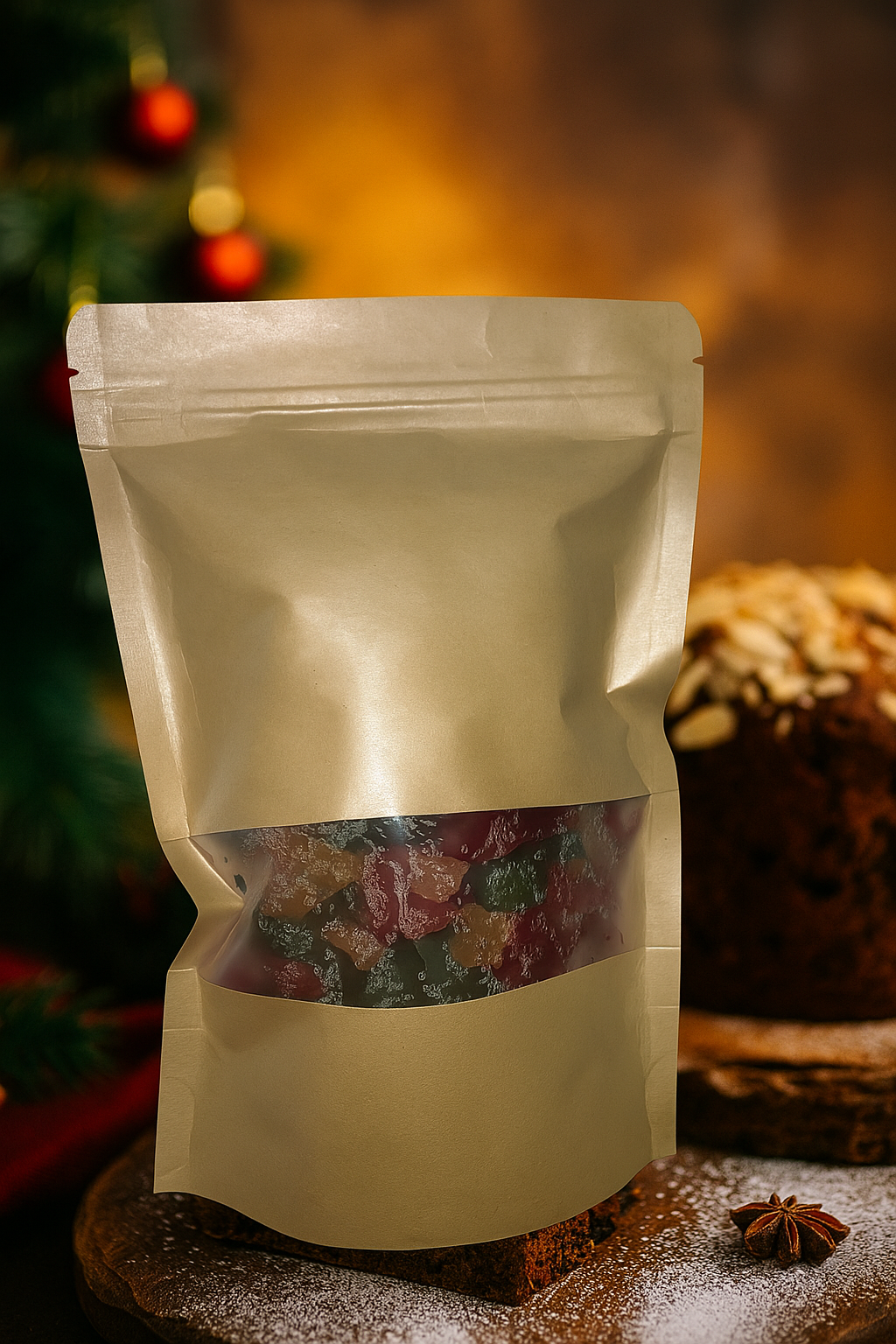 Bolsa de fruta confitada 500 g para repostería.