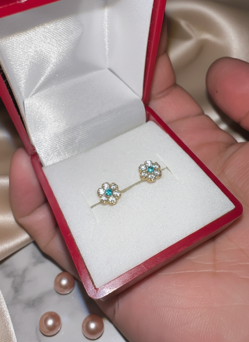 Aros de oro 18k tamaño para bebé