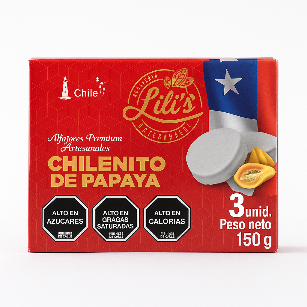 Chilenito de papaya 3 unidades