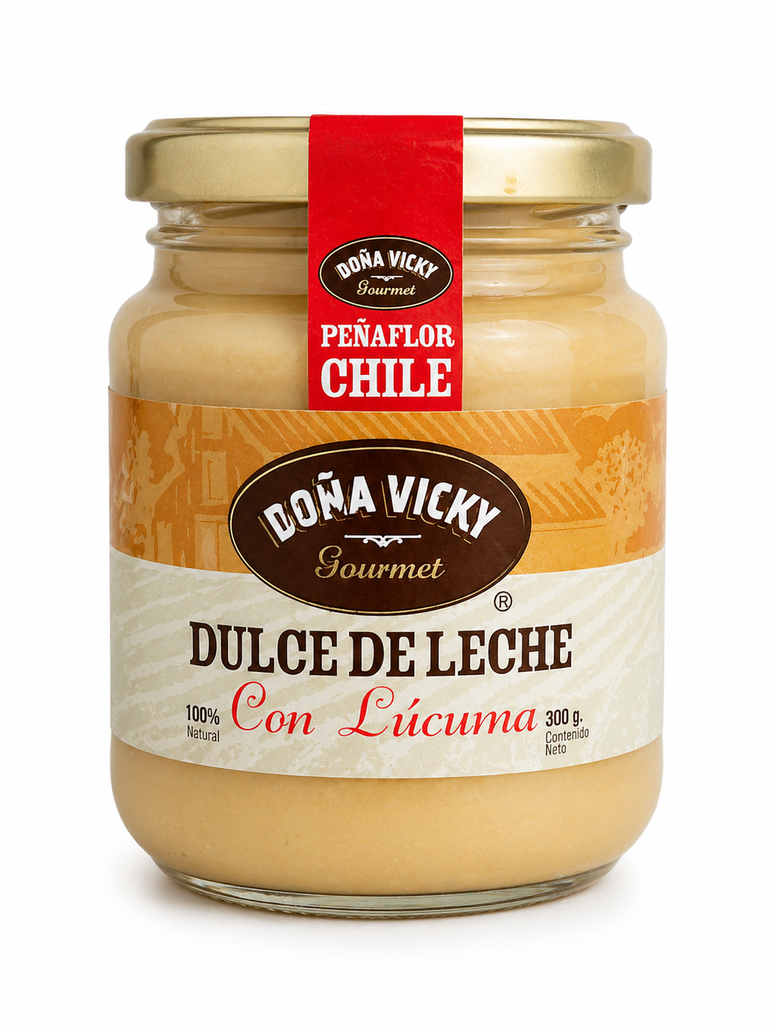 Dulce de Leche con Lúcuma Doña Vicky 300g | Chilean Caramel Spread with Lucuma | Imported Gourmet from Chile - Chilena Cossas