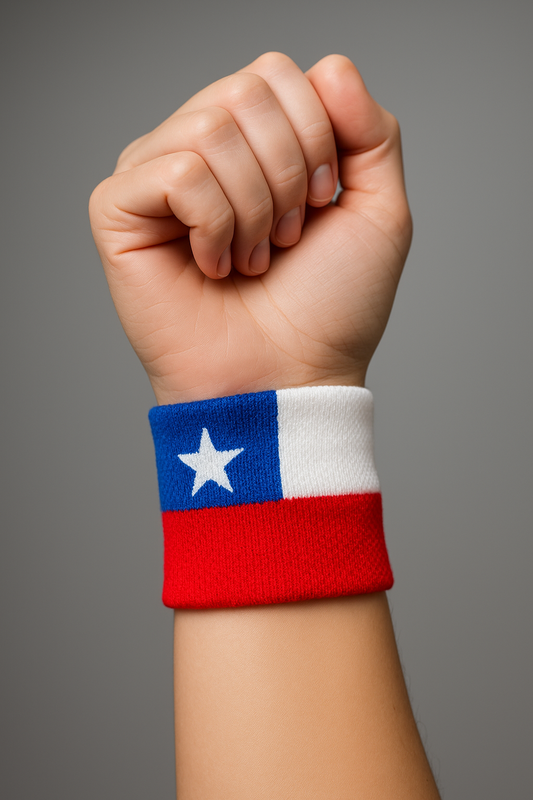 Muñequera Deportiva Bandera de Chile – Edición Especial