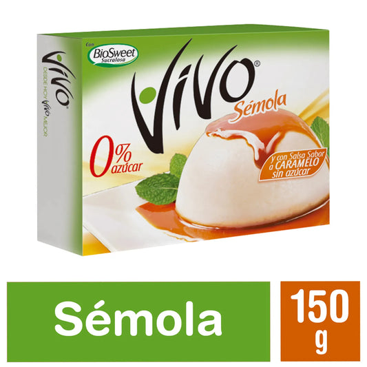 Sémola sabor a caramelo, Vivo 0 azúcar