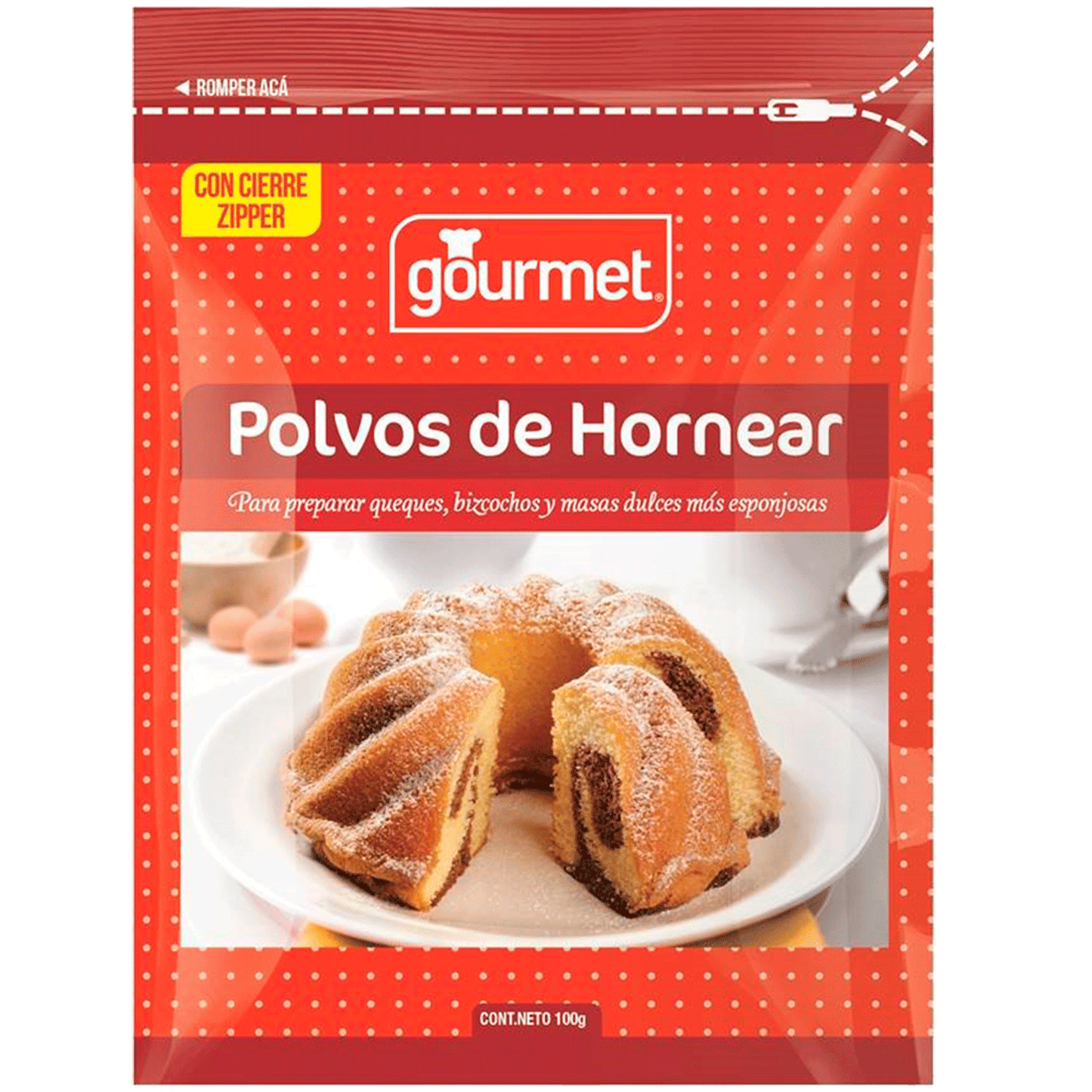 Polvos de hornear gourmet 100gr