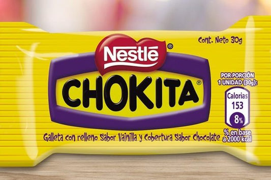 Chokita galleta chilena cubierta de chocolate.