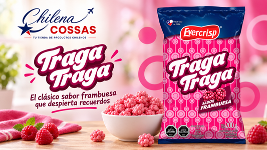 Traga Traga sabor frambuesa