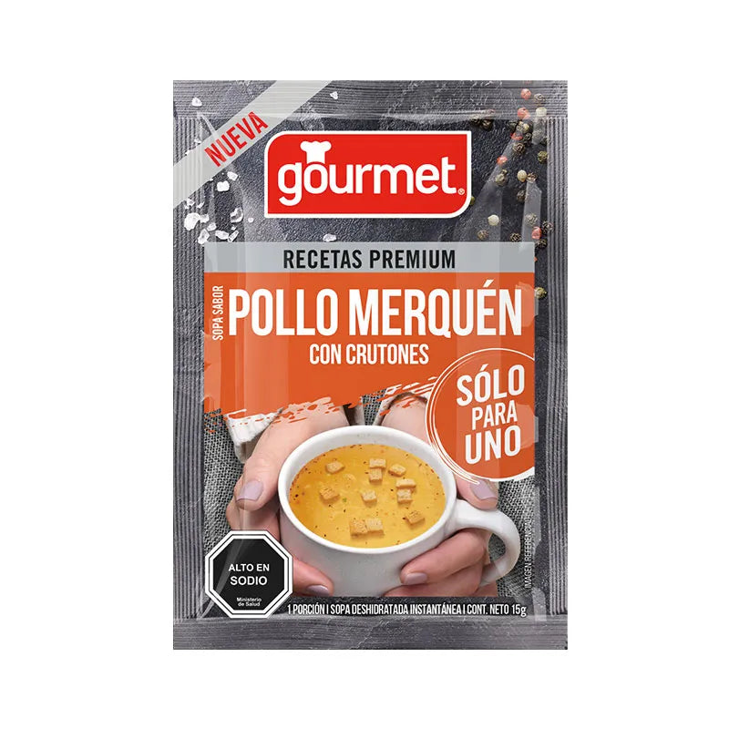 Sopa para uno Pollo merken con crutones - Gourmet 15g