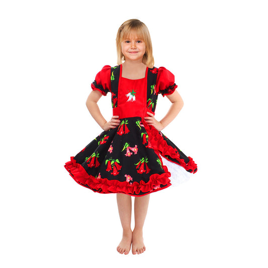 Vestido huasita para niñas - Chilena Cossas 