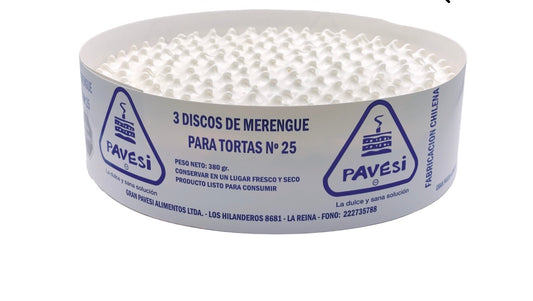 Discos de merengue 3 unidades
