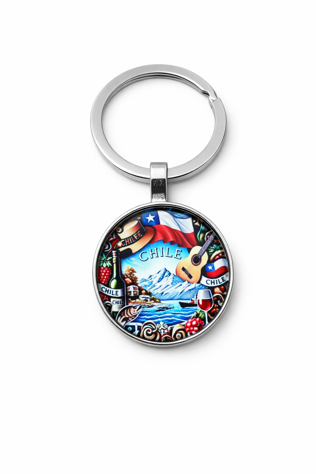Llavero diseño chileno