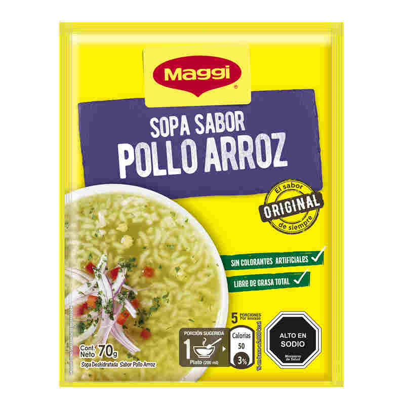 Sopa Sabor Pollo con Arroz 70 g Maggi| Chilean Chicken Rice Soup Mix | Instant Soup