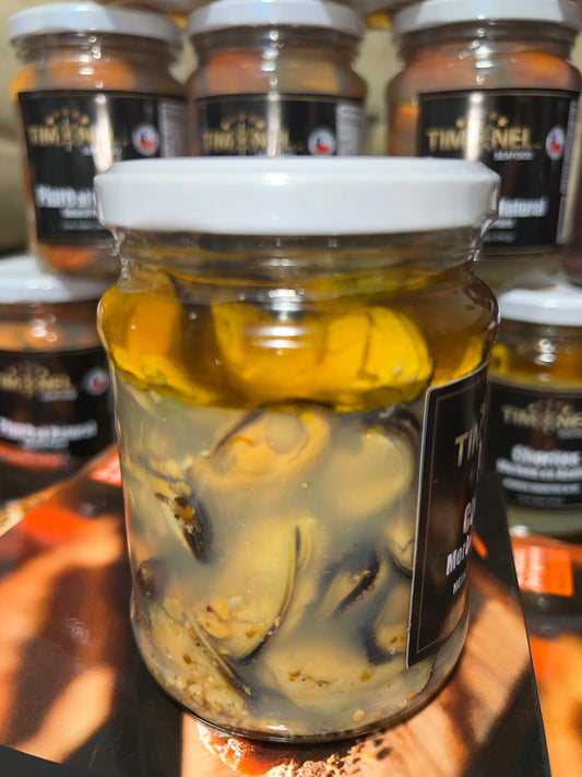 Choritos al merken 330g, Timonel. - Chilena Cossas 