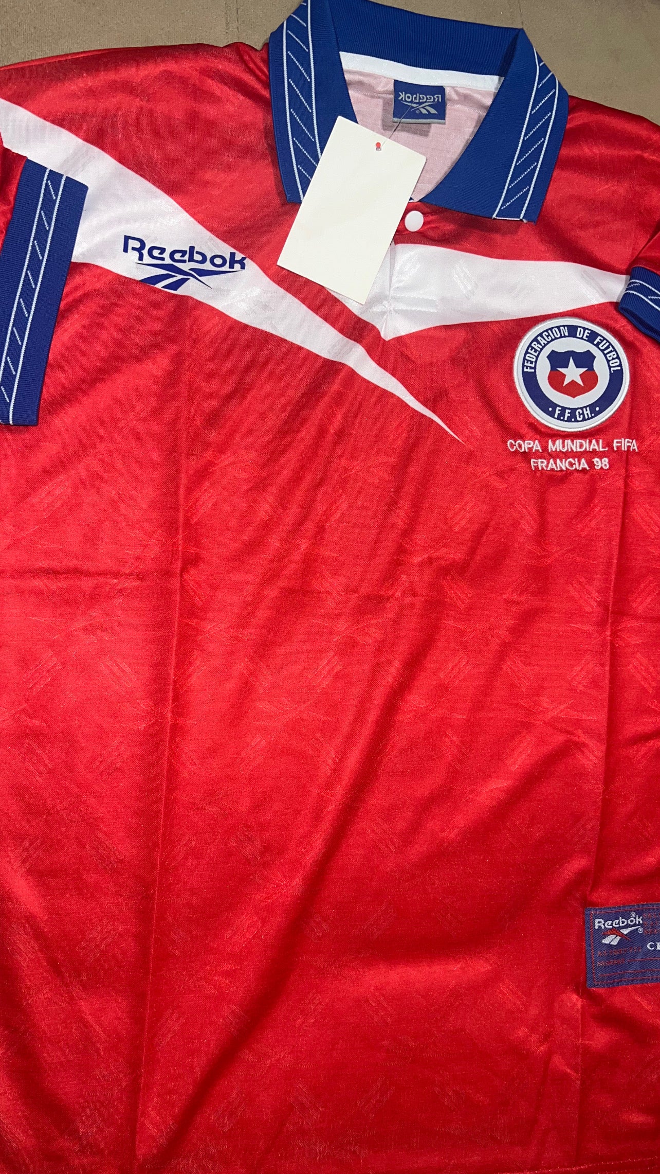 Camiseta selección chilena Francia 98
