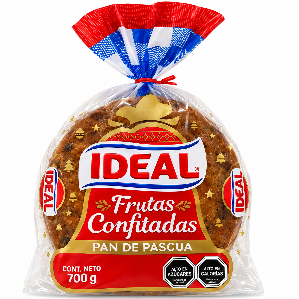 Pan de Pascua Ideal Frutas Confitadas 700g – Pan de Pascua Chileno Tradicional con Fruta Confitada | Ideal para Navidad