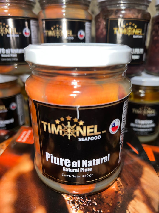 Piures al natural en frasco 340g – mariscos chilenos auténticos