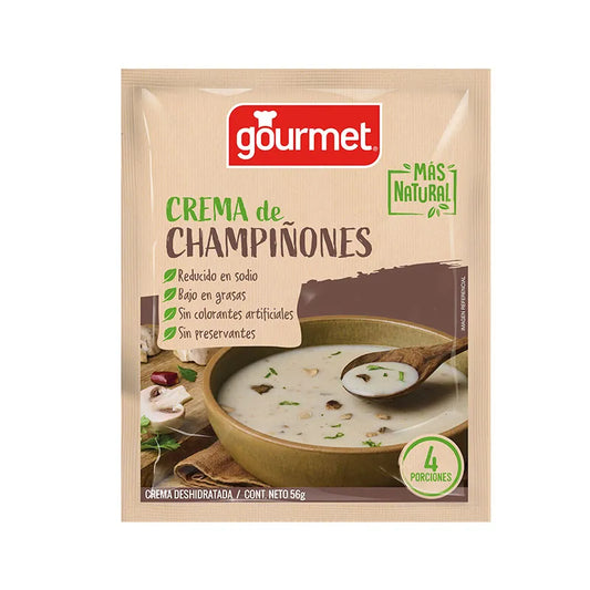 Crema de champiñones Gourmet - 4 porciones