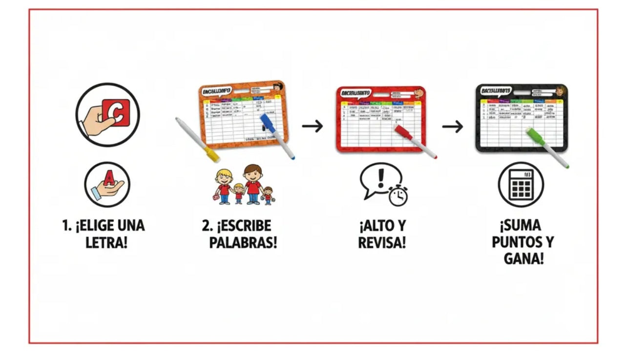 Juego de mesa Bachillerato stop