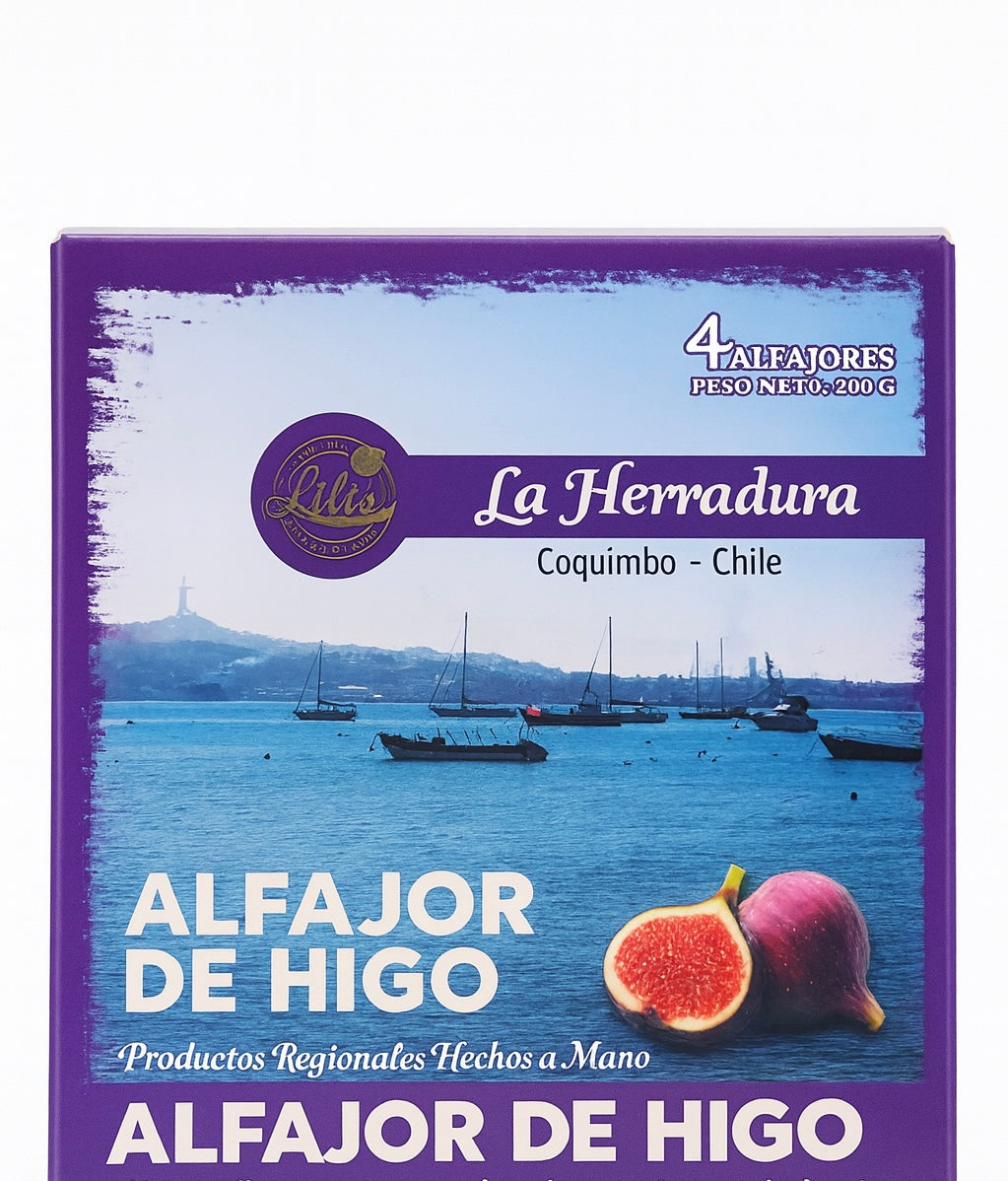 Alfajores pack 4 unidades Lili’s 200g - diseños de lugares de Chile