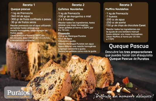 Queque de pascua Mezcla fácil 1kg - Chilena Cossas 