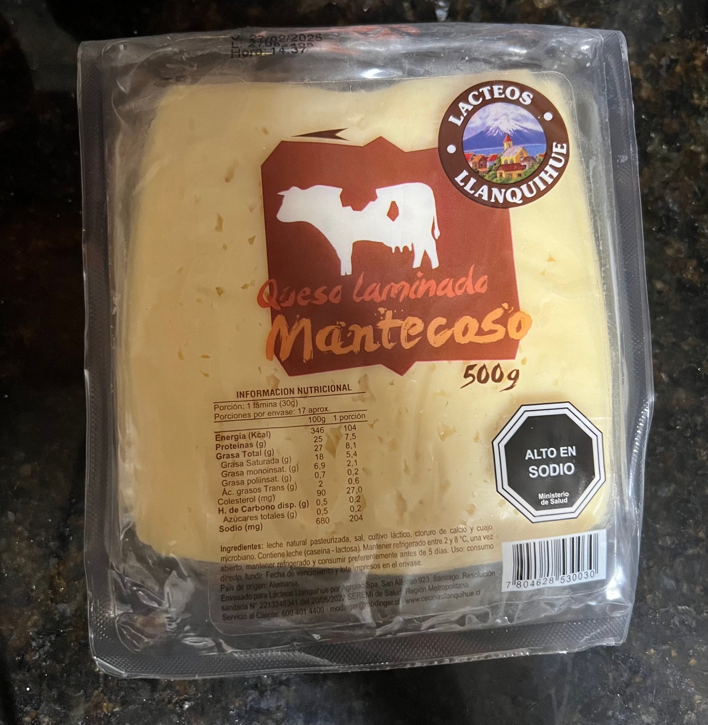 Queso Llanquihue mantecoso