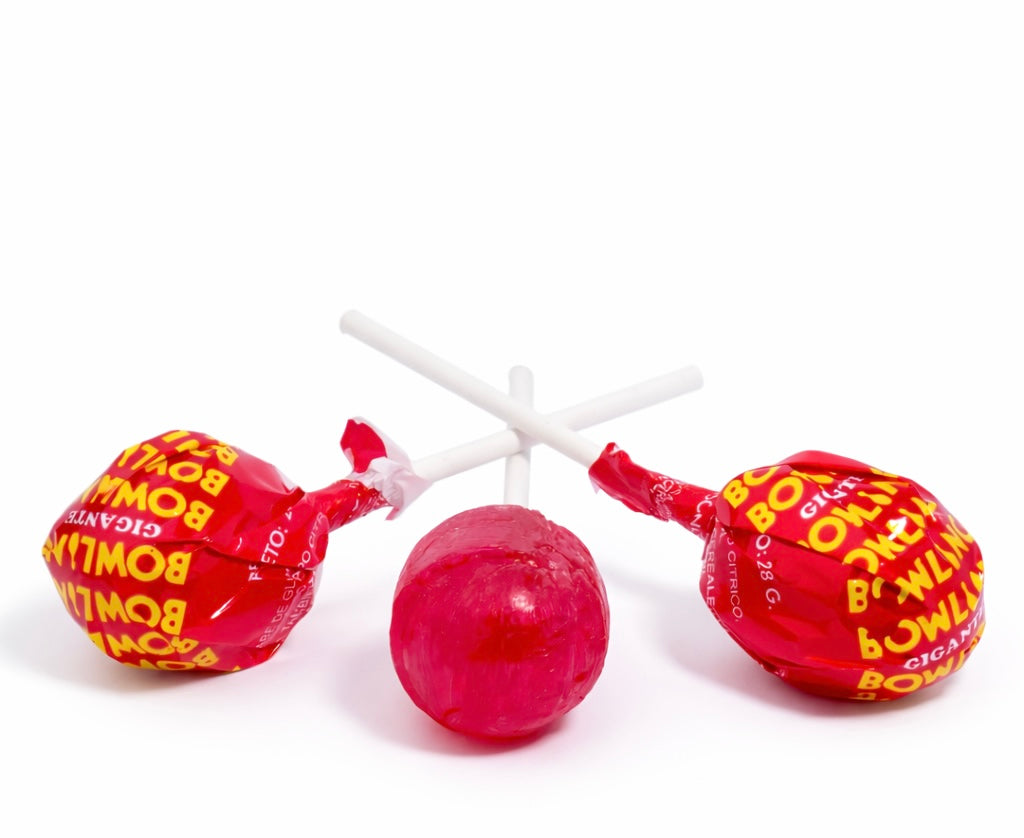 Caramelo bowling gigante sabor fresa - fruna - 1 unidad