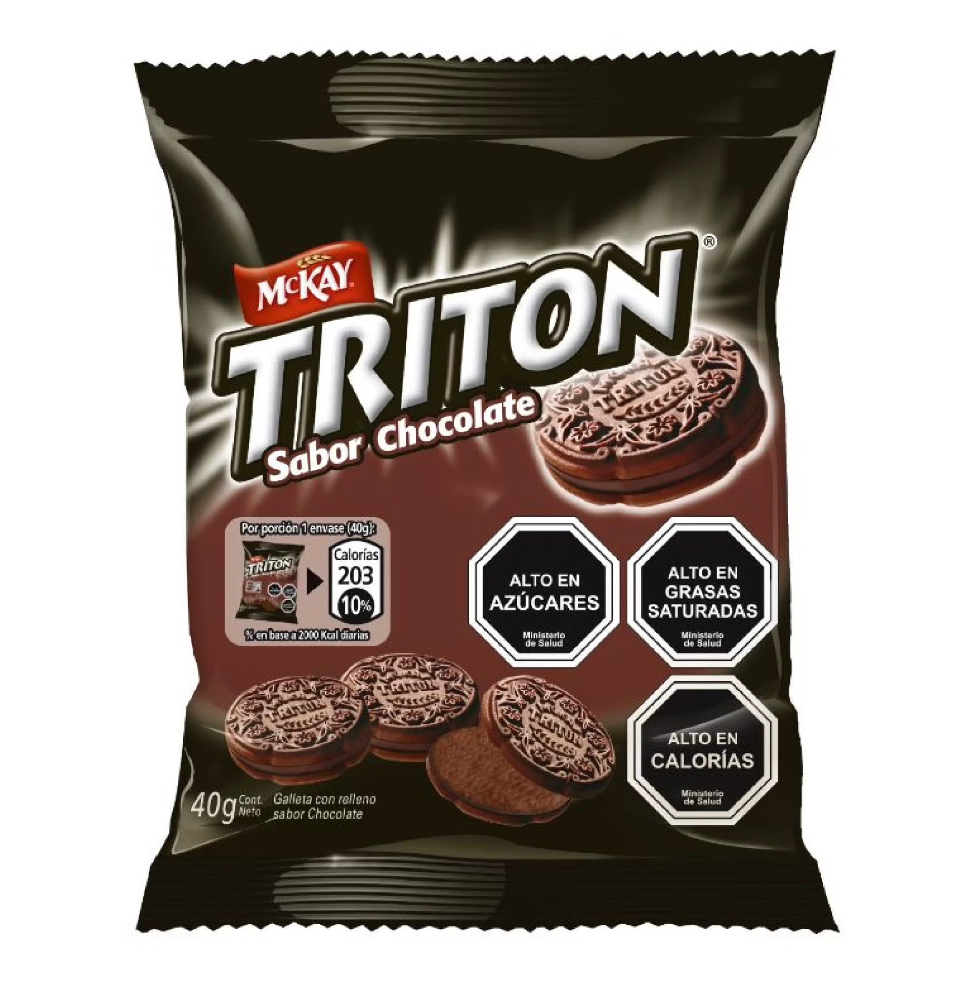 Galleta mini Triton chocolate 40g - Chilena Cossas 