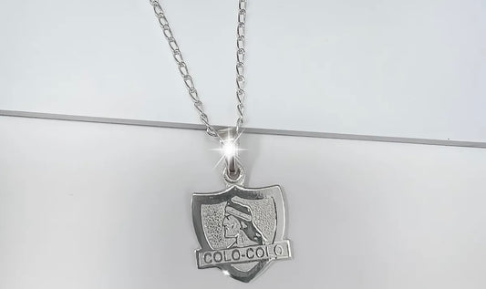 Colgante + Cadena Colo Colo - Plata Chilena