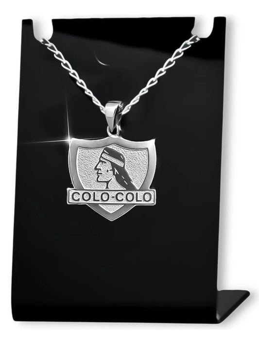 Colgante + Cadena Colo Colo - Plata Chilena